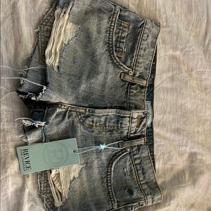 Trendy Ripped Denim Shorts